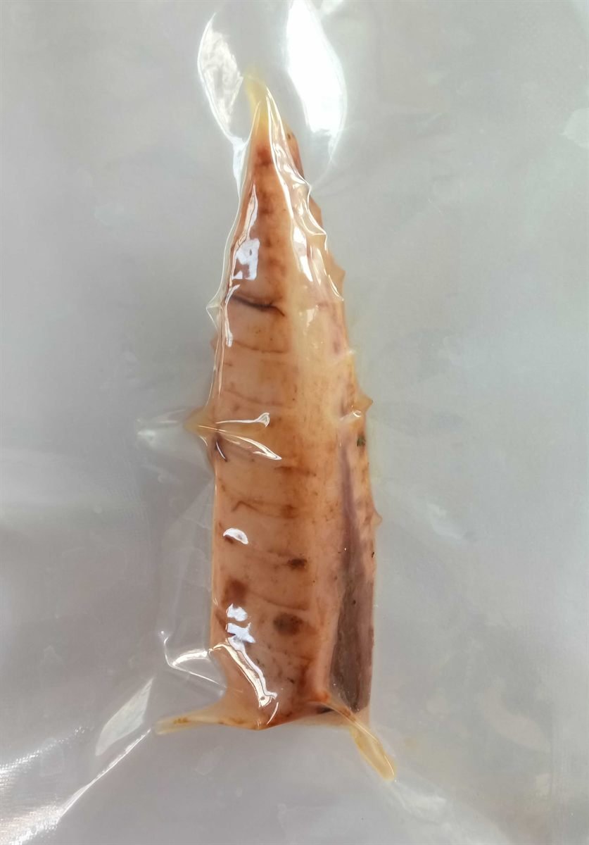 Individually packed cooked snack
